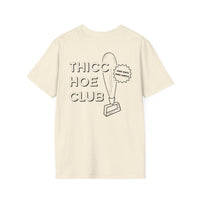 THC Thicc Hoe Club Unisex T-Shirt: Fun Graphic Tee, Comfortable Casual Shirt for Friends, Humor Gift, Streetwear, Party Wear