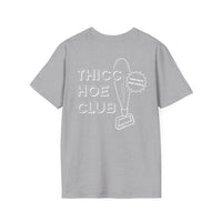 THC Thicc Hoe Club Unisex T-Shirt: Fun Graphic Tee, Comfortable Casual Shirt for Friends, Humor Gift, Streetwear, Party Wear