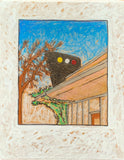 10 Tower Prints mounted on cardboard-