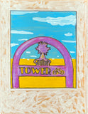 10 Tower Prints mounted on cardboard-