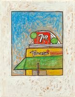 10 Tower Prints mounted on cardboard-