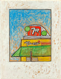 10 Tower Prints mounted on cardboard-